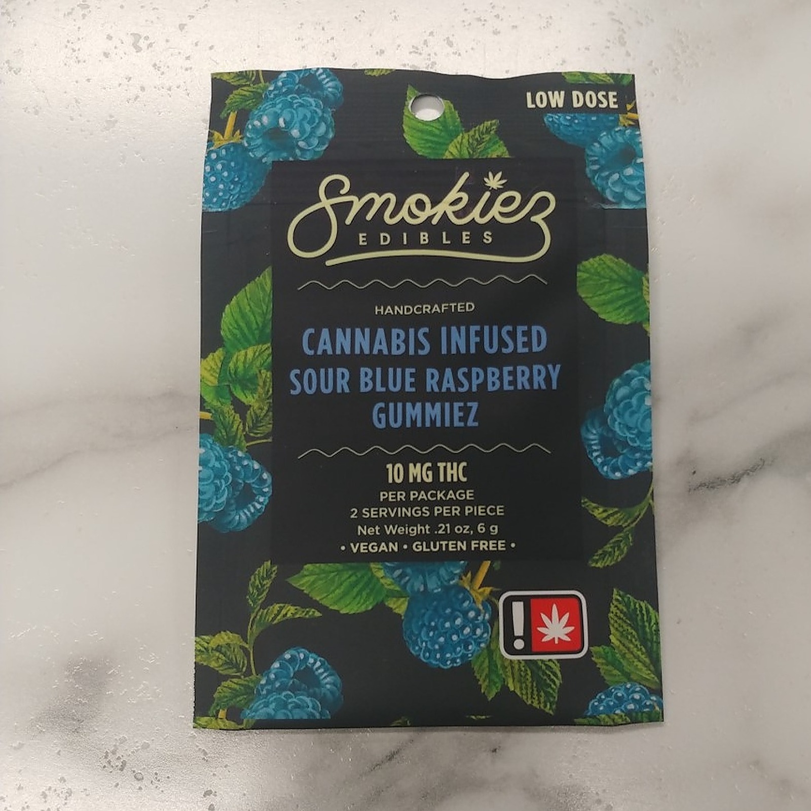Sour Blue Raspberry Low Dose Gummy